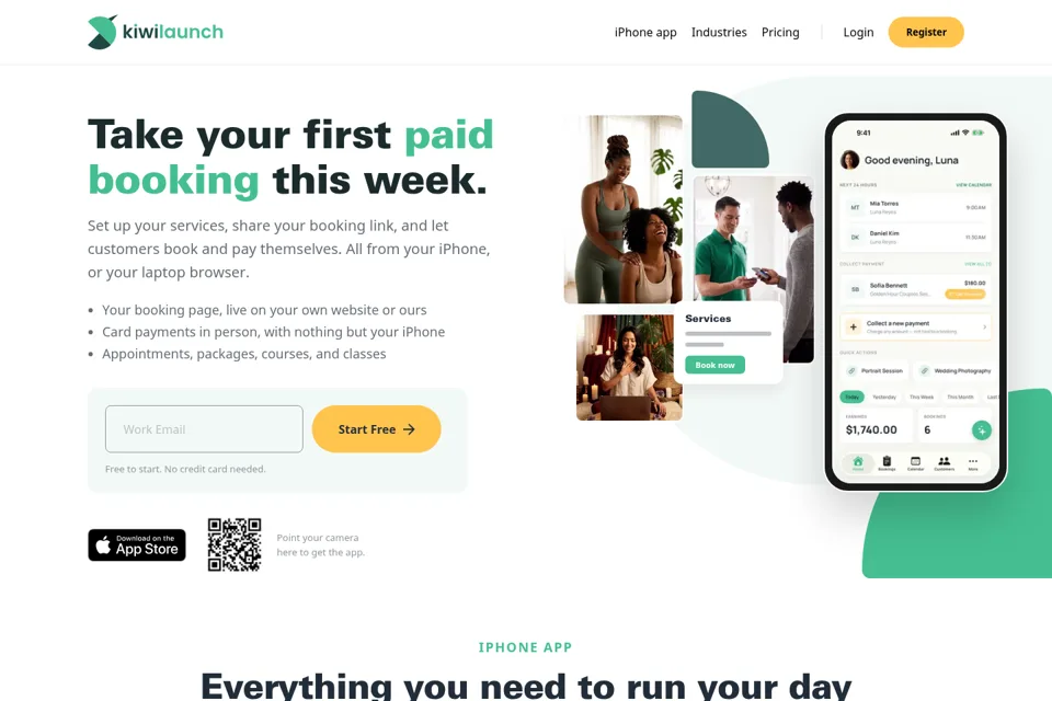 Landing page preview