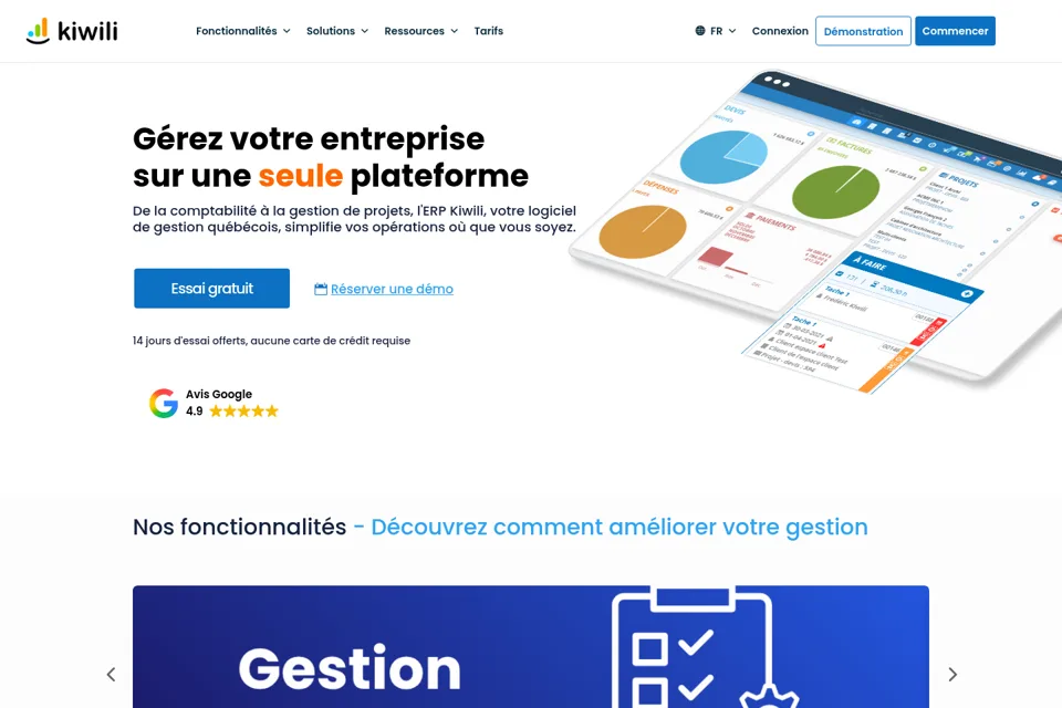 Landing page preview