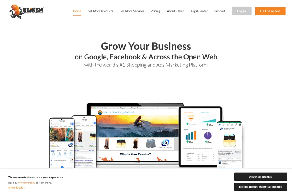 Landing page preview
