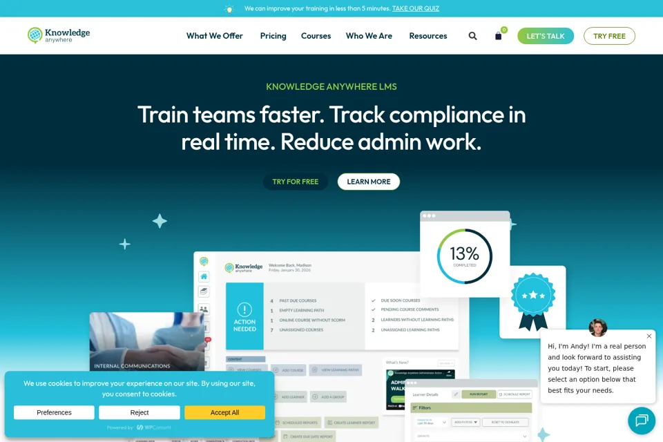 Landing page preview