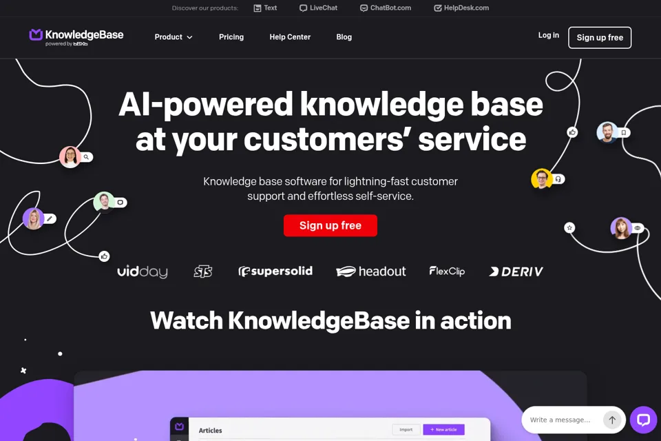 Landing page preview