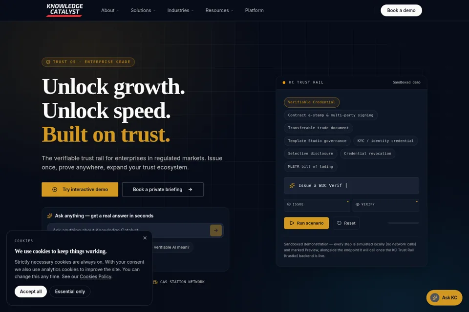 Landing page preview