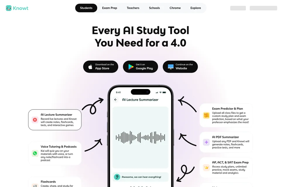 Landing page preview