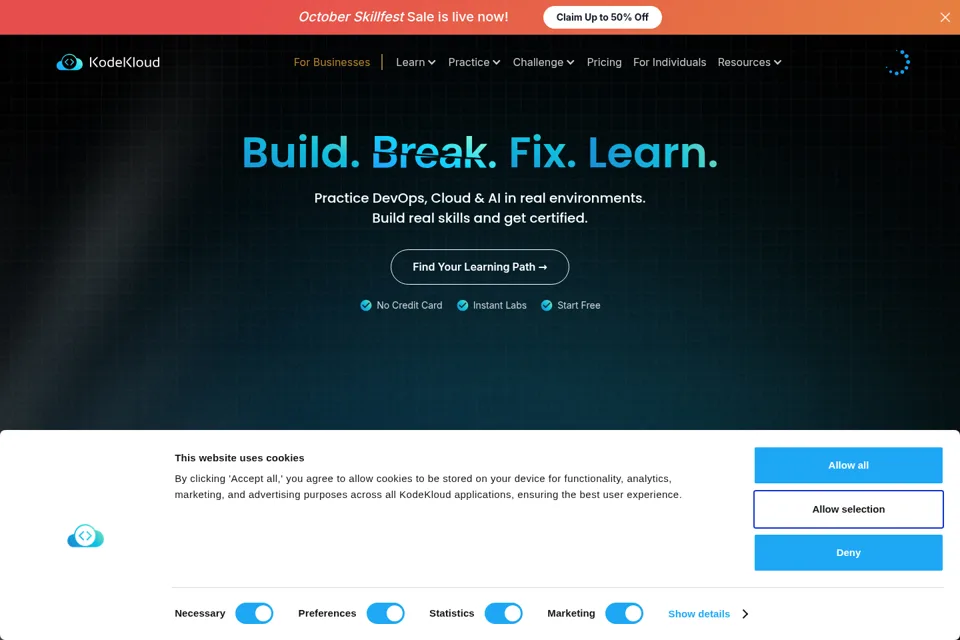 Landing page preview
