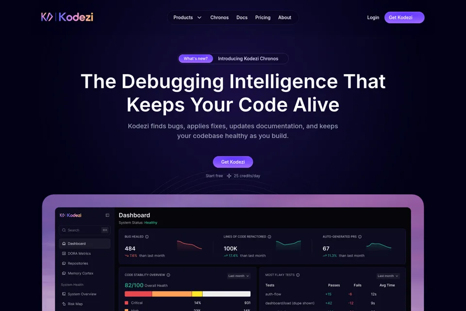 Landing page preview