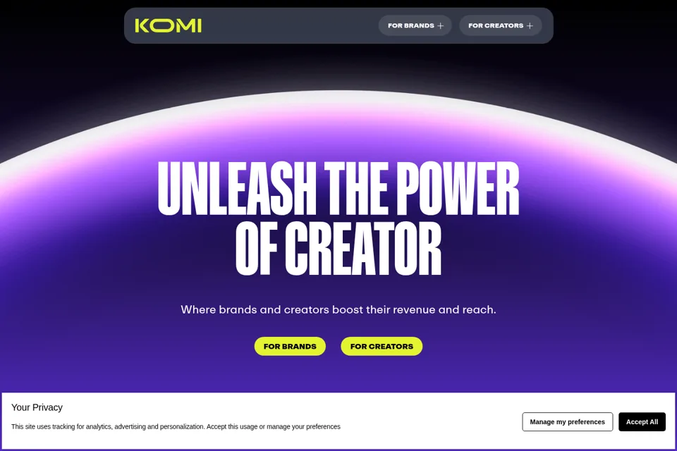 Landing page preview