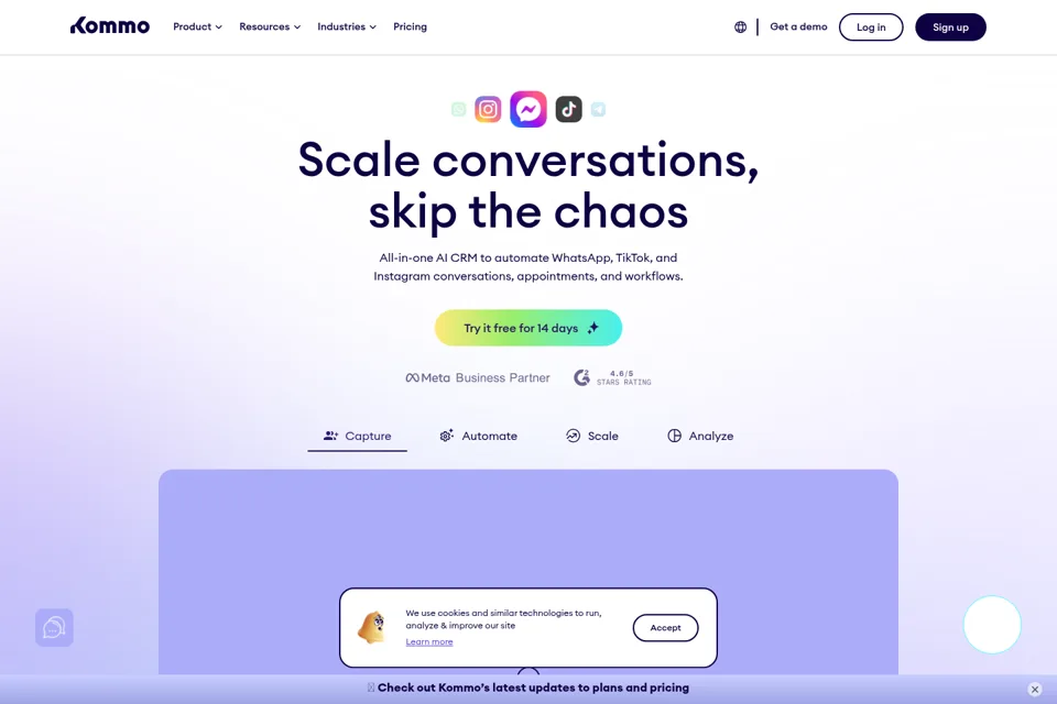 Landing page preview