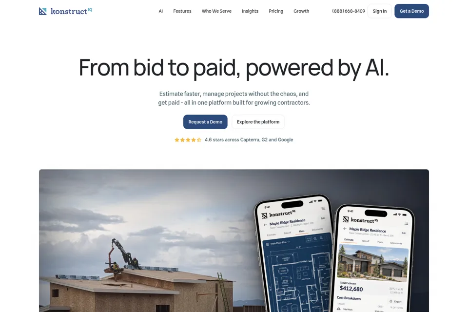 Landing page preview