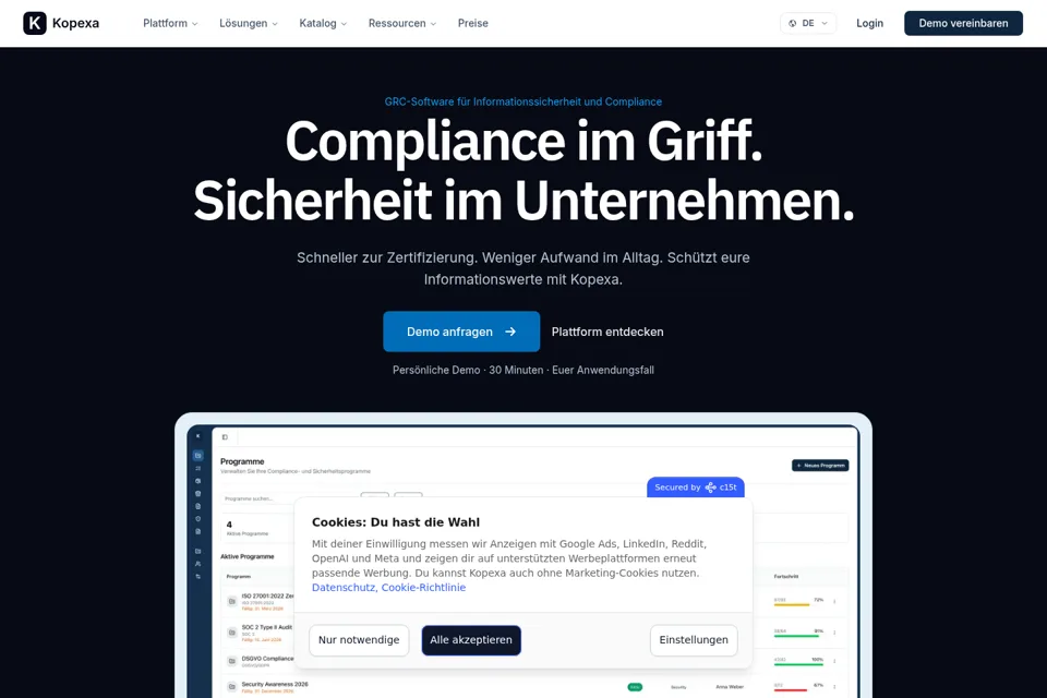 Landing page preview