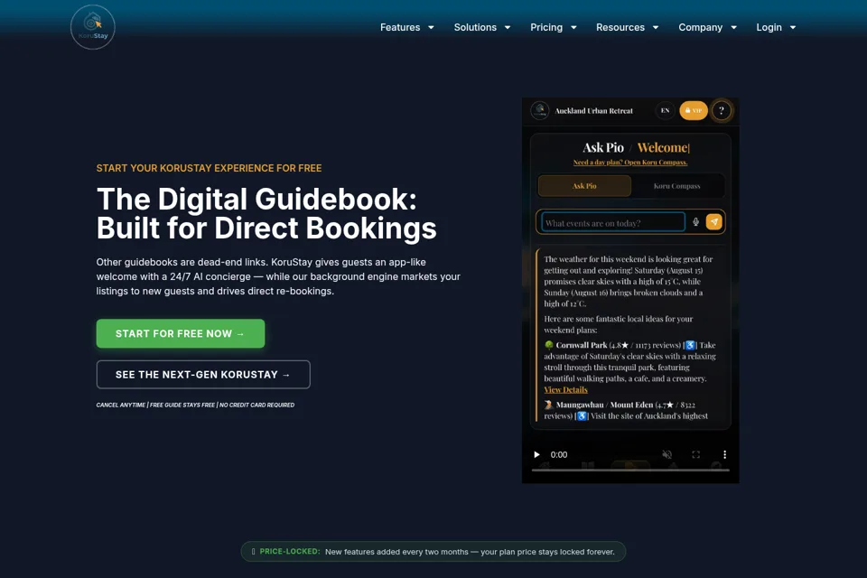 Landing page preview