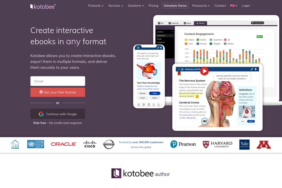 Landing page preview
