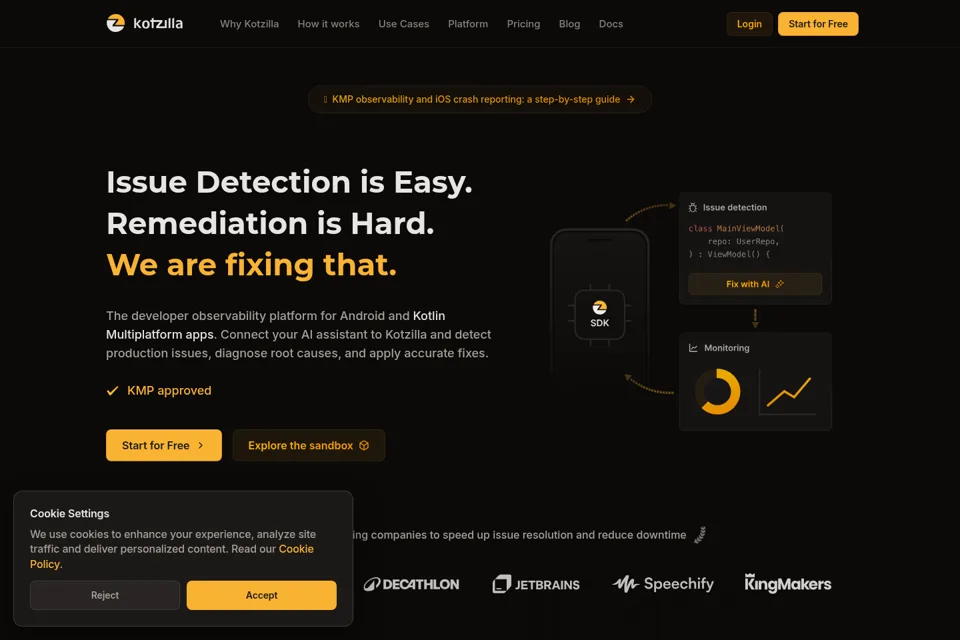 Landing page preview