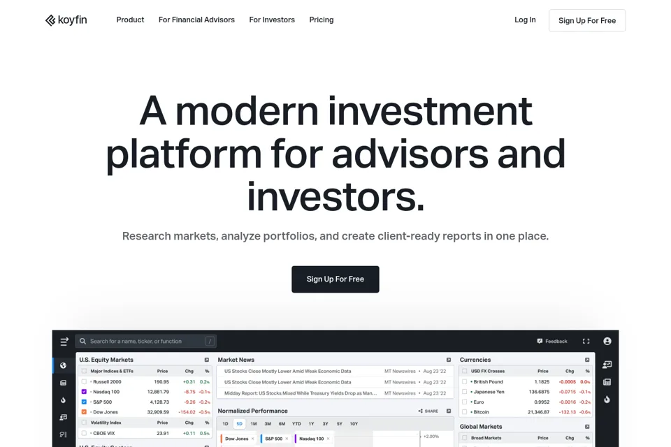 Landing page preview