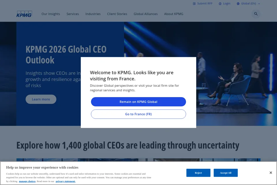 Landing page preview