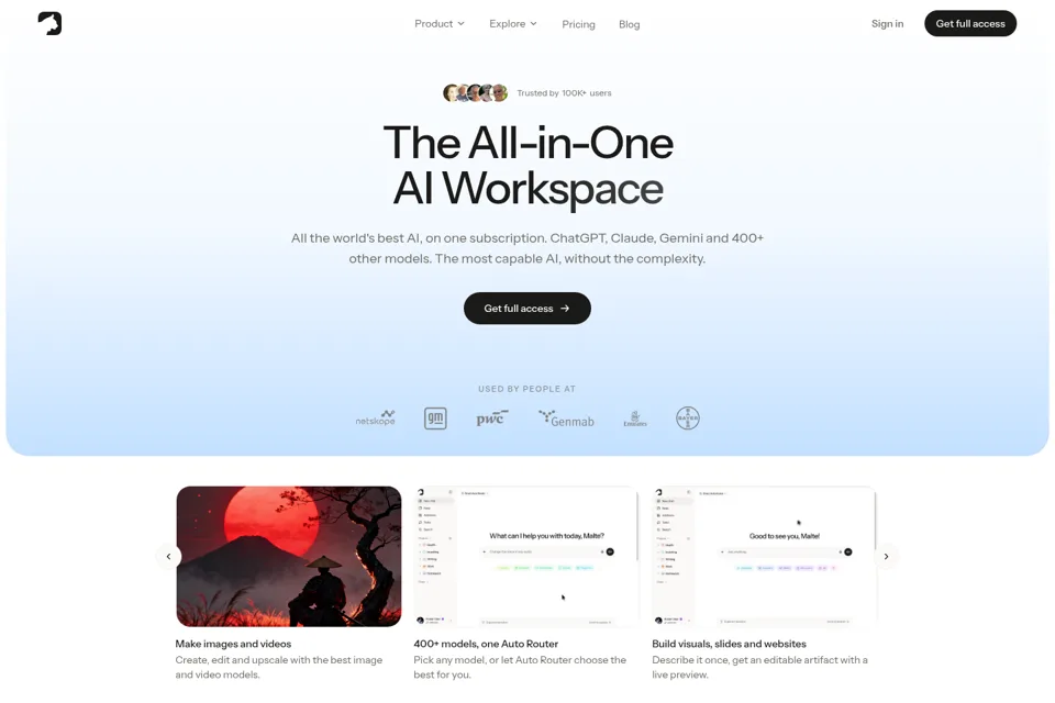 Landing page preview