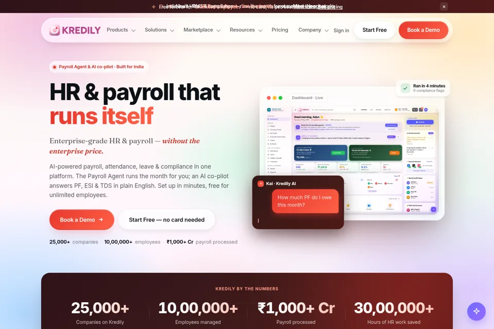 Landing page preview