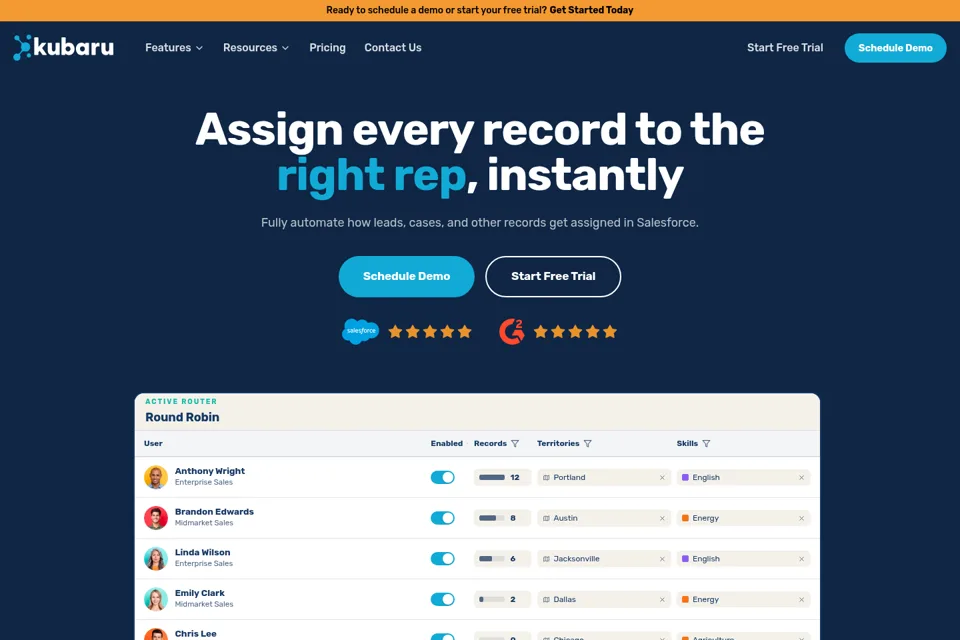 Landing page preview