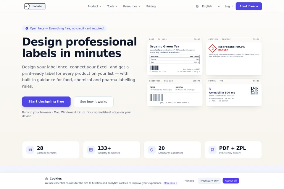 Landing page preview
