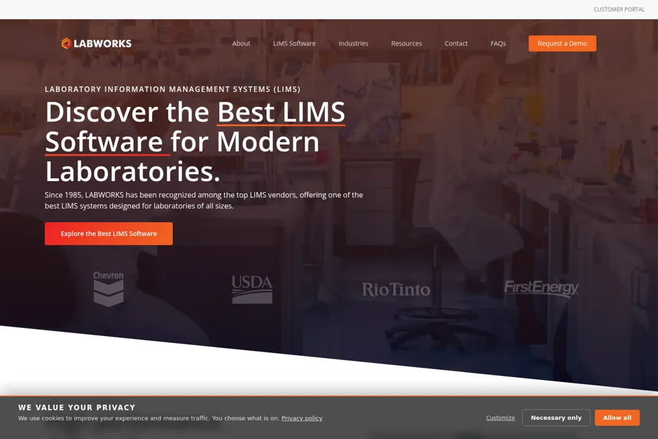 Landing page preview