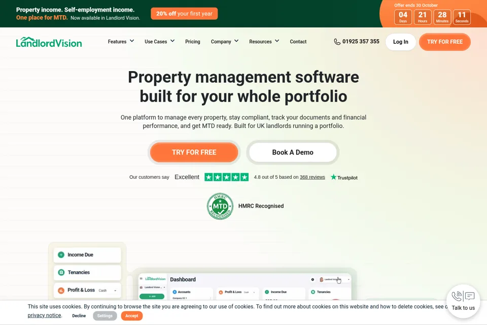 Landing page preview