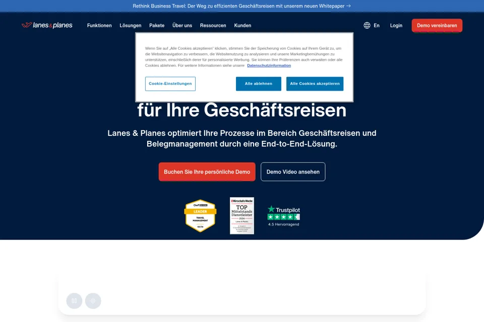 Landing page preview