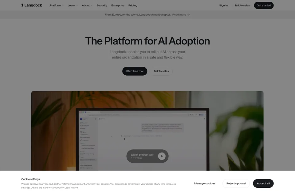 Landing page preview