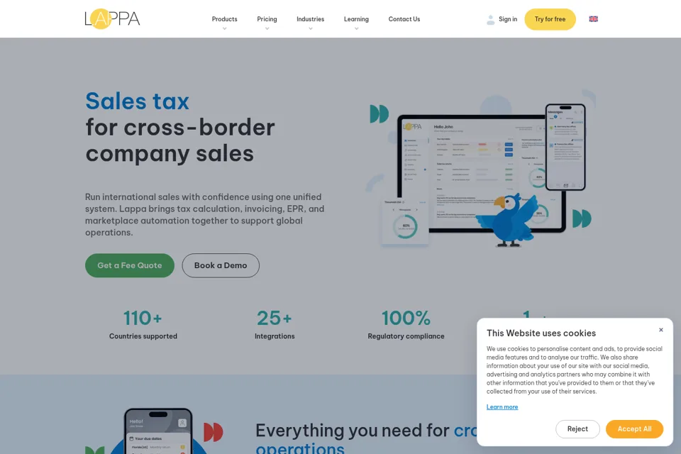 Landing page preview