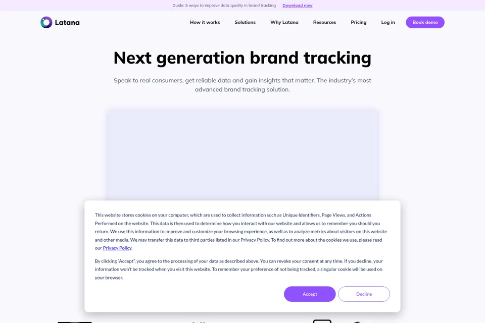 Landing page preview