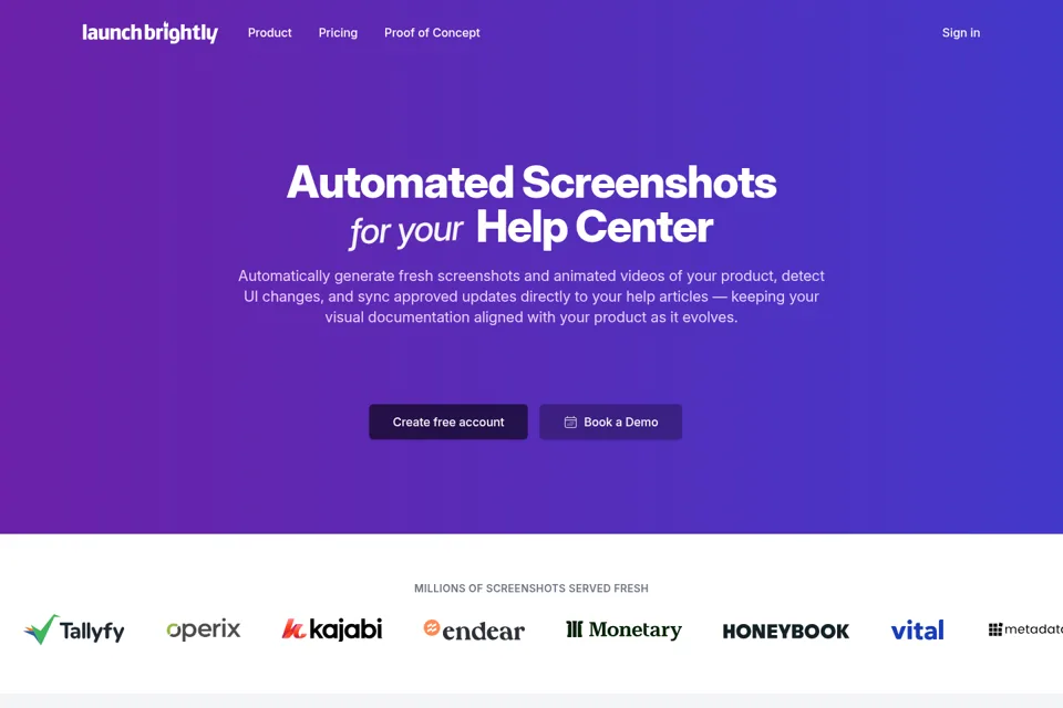 Landing page preview