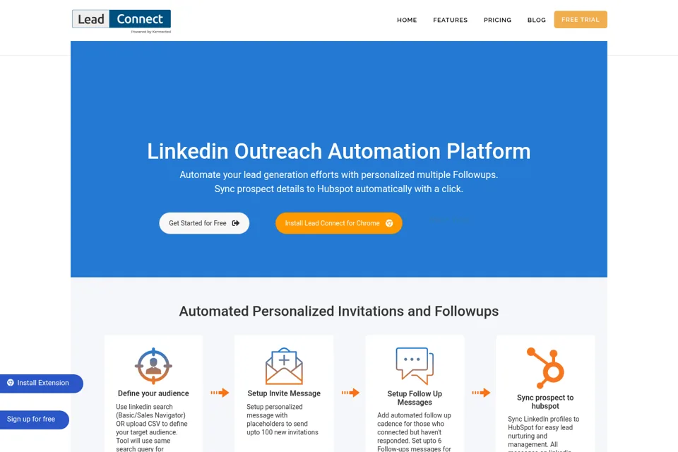 Landing page preview