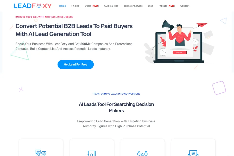 Landing page preview