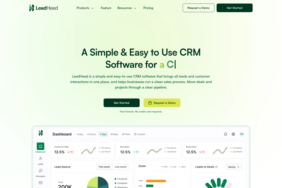 Landing page preview