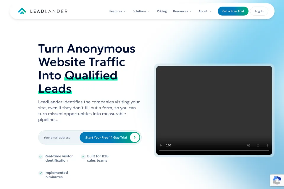 Landing page preview