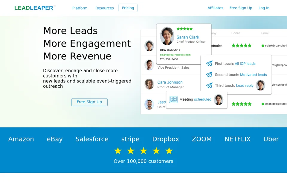 Landing page preview