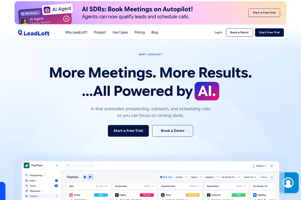 Landing page preview