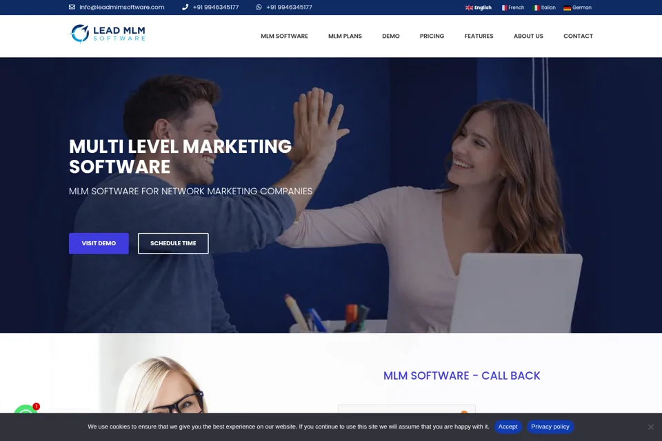 Landing page preview