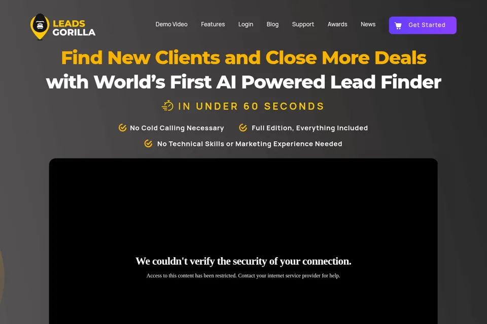 Landing page preview