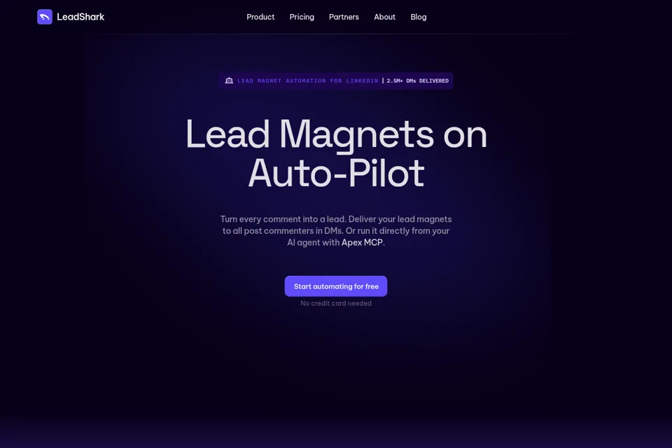 Landing page preview