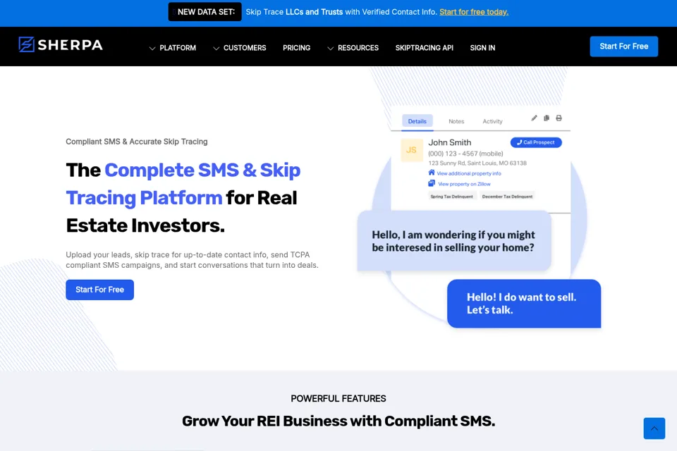 Landing page preview