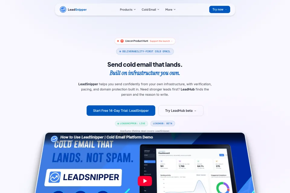 Landing page preview