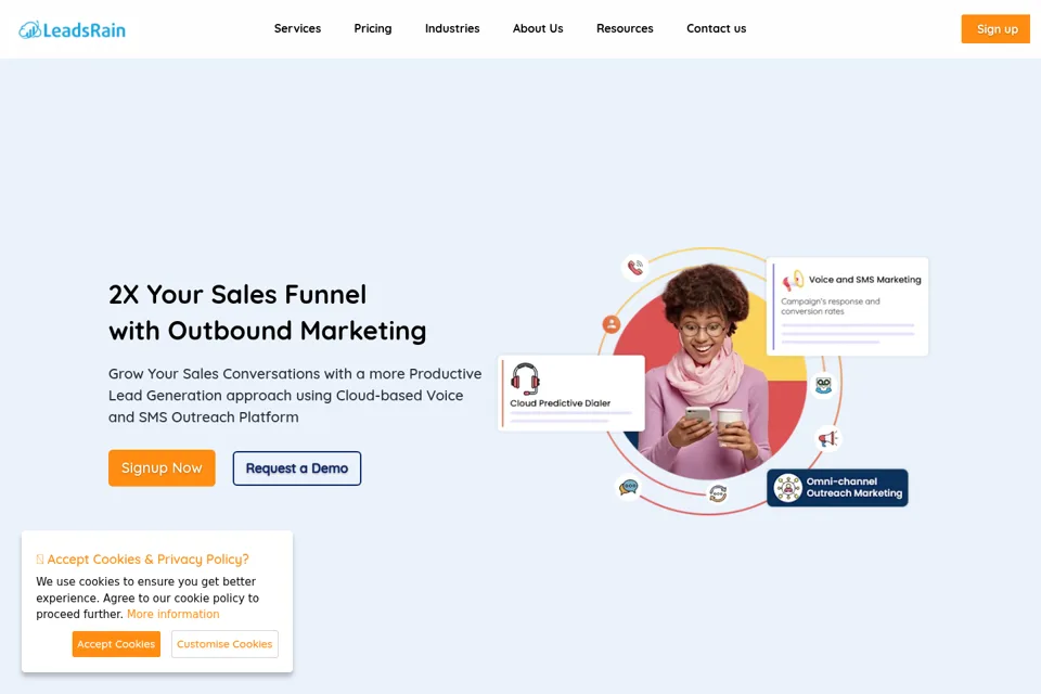 Landing page preview