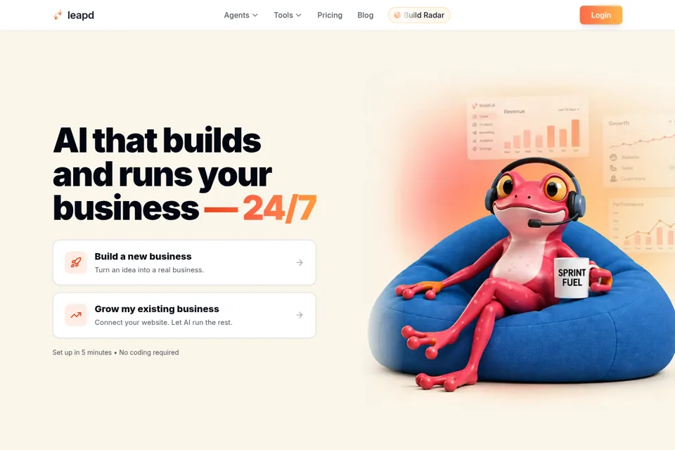 Landing page preview