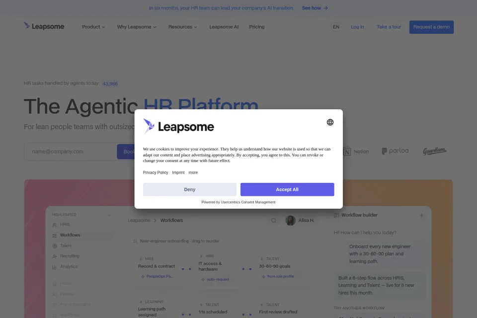 Landing page preview
