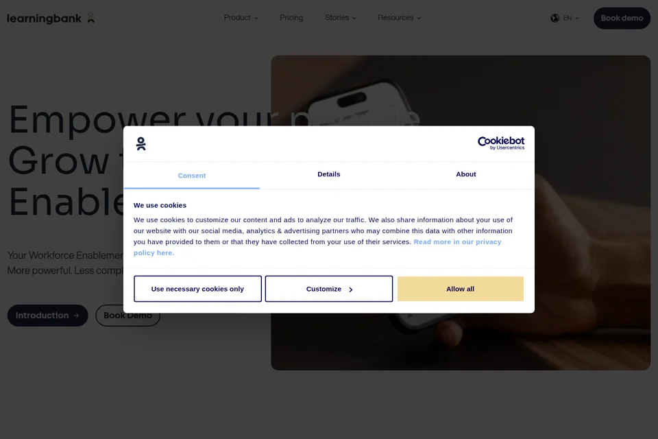 Landing page preview
