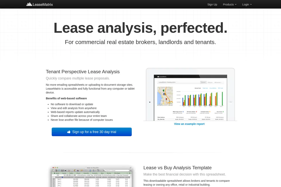 Landing page preview