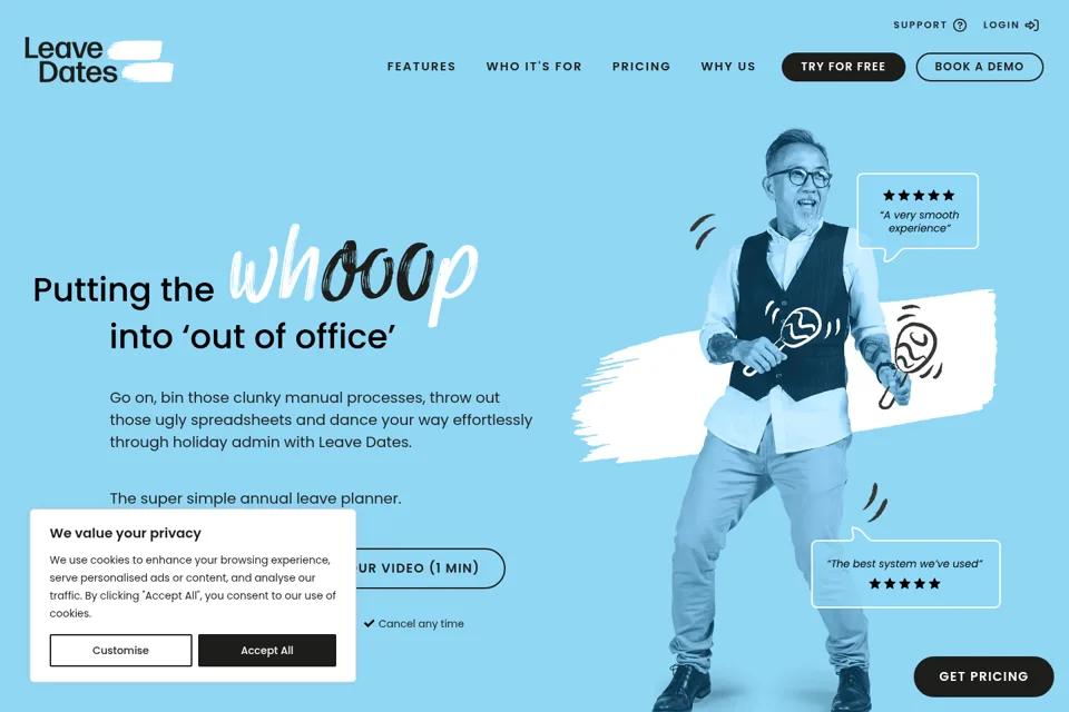 Landing page preview