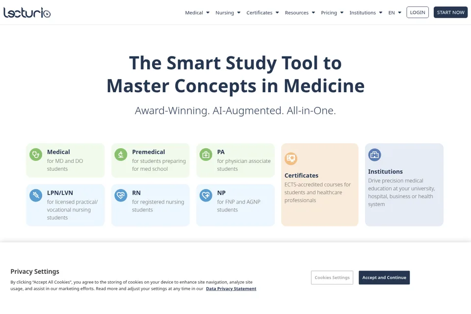 Landing page preview