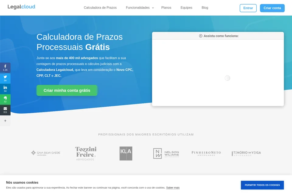 Landing page preview