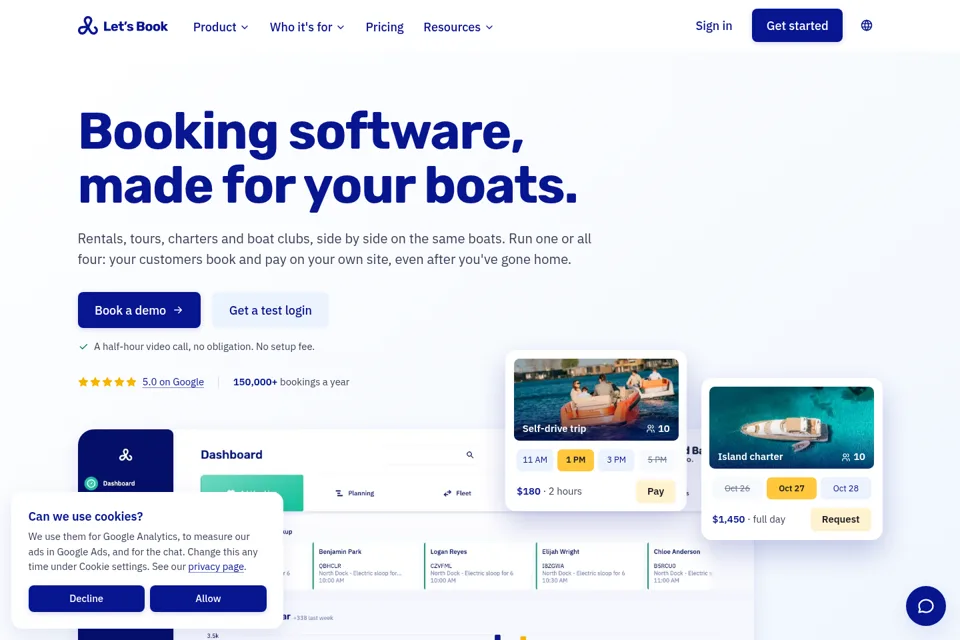 Landing page preview