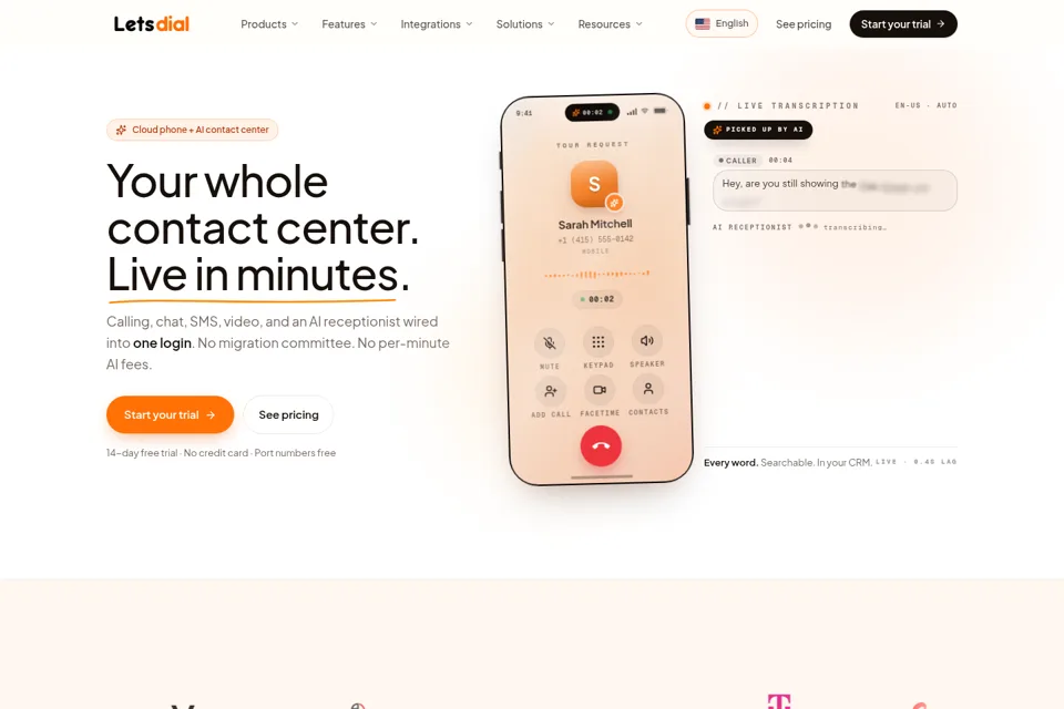 Landing page preview